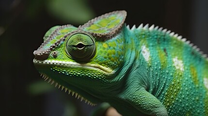 Fototapeta premium Chameleon Generative AI