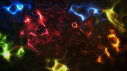 Fractal colorful swirl plasma background