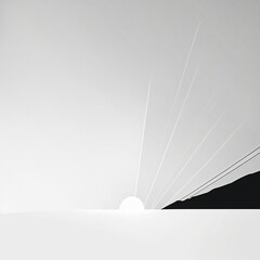 minimalist background picture, white and black color combination, background wallpaper. Generative AI