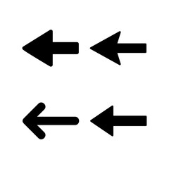 Arrow icon vector illustration. Arrow sign and symbol for web design.