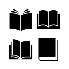 Book icon vector illustration. open book sign and symbol. ebook icon
