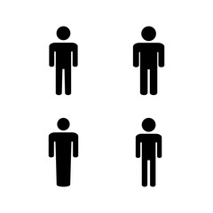 Man icon vector illustration. male sign and symbol. human symbol