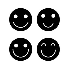 smile icon vector illustration. smile emoticon icon. feedback sign and symbol
