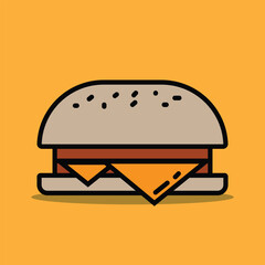 illustration of a burger
