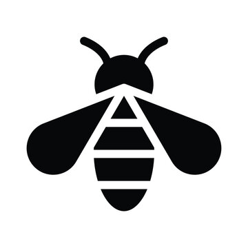 recommend clip art: bee solid icon illustration vector graphic