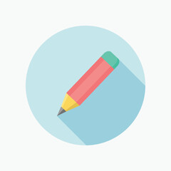 school, pencil, icon, pen, vector, illustration, art, tool, drawing, design, office, education, eraser, write, draw, color, object, marker, paper, sign, paint, symbol, 3d, writing, set
