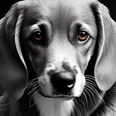 Zeichnung eines S&uuml;&szlig;en Beagels | AI-Art