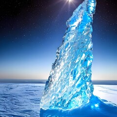 Eiss&auml;ule in der Arktis | AI-Art