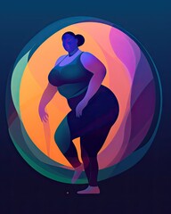 silhouette of a person exercising