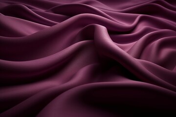 Fototapeta premium Spectacular photograph of bright purple fabric that simulates sand dunes, detailed in fabric texture, Generative IA