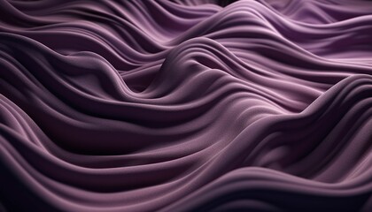 Spectacular photograph of bright purple fabric that simulates sand dunes, detailed in fabric texture, Generative IA