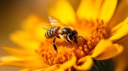 bee on flower