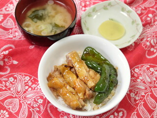 鶏照り焼き丼定食