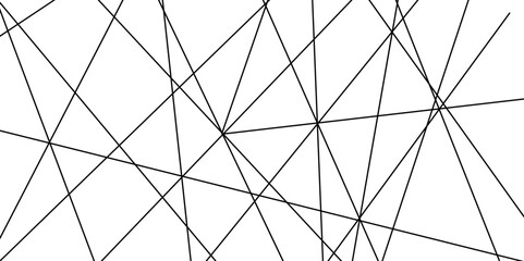 Abstract geometric lines background. Vector illustration. Black and white liens with many squares and triangles shape on white background.
