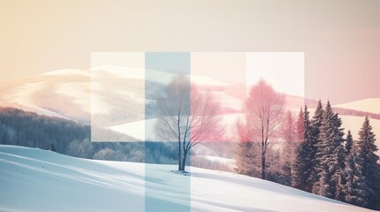 Wintery landscape