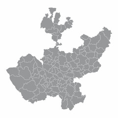 Jalisco administrative map