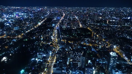 大阪高層ビルからの眺め