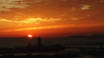 大阪高層ビルからの眺め