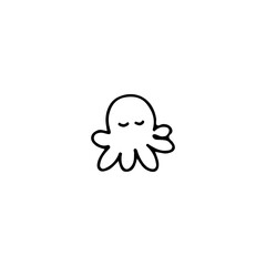 octopus concept doodle illustration vector