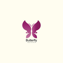 Butterfly logo brand name design