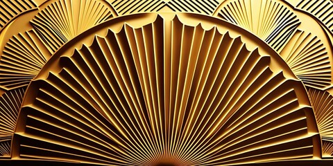 Abstract art deco. Great Gatsby 1920s geometric architecture background. Retro vintage black, gold, and silver roaring 20s texture.	