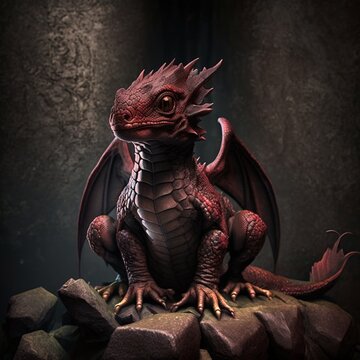 mini drag&atilde;o, background, maravilhoso, criado por Intelig&ecirc;ncia artificial.