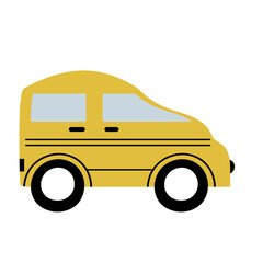 childish car hand drawn vector transportation element