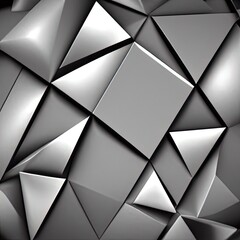 abstract metal background abstract background with geometric shapes and triangles, ai generated and digitally redesigned and digitally hand painted with textures.