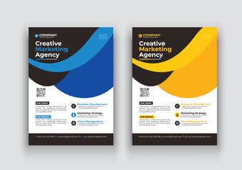 Flyer brochure design, business cover size A4 template, creative leaflet for corporate design.