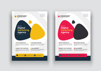 Flyer brochure design, business cover size A4 template, creative leaflet for corporate design.
