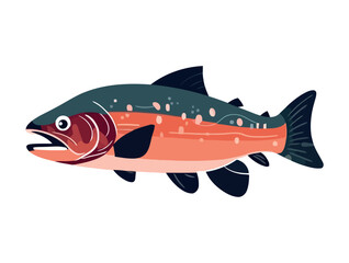 fish animal icon isolated