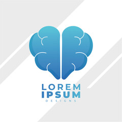 Gradien brain logo templates. smart brain logo design for company 