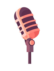 metallic microphone icon