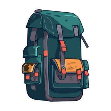 Backpack adventure equipment for hiking journey