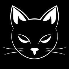 domestic animal mammal cat head created with Generative AI technology