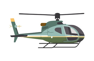 Fototapeta na wymiar Flying helicopter transportation
