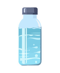 Blue water bottle icon