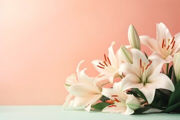 Obraz premium Close-up of blooming lilies