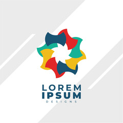 Gradien geometric logo templates. Logotype design for company 