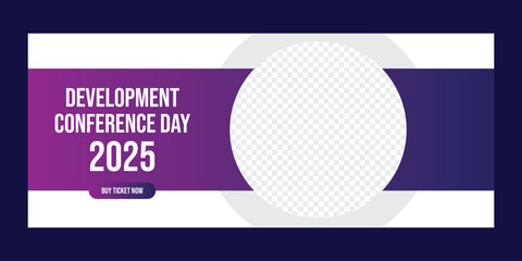 Corporate business conference web banner template