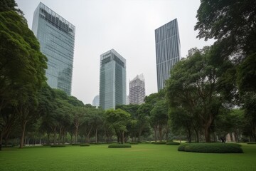 central park city made with generative ai