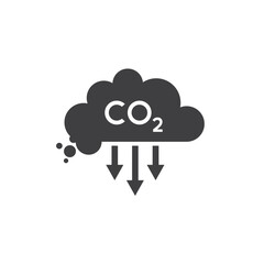 illustration of carbon dioxide,co2, vector art.