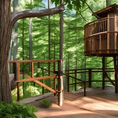 Fototapeta premium treehouse82, Generative AI