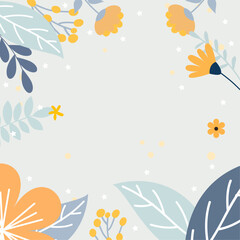 Fototapeta na wymiar abstract floral decorative natural vector background illustration