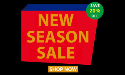 New season sale discount banner