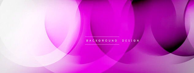 Light geometric abstract background with lines, circles