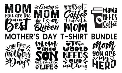 Fototapeta premium This is my new ''Mother’s Day ''T-shirt Bundle