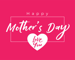 modern style mothers day wishes background with love you message