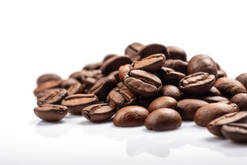 Coffee Bean on White Background - Generative AI