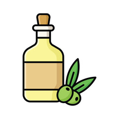 olive oil icon vector design template in white background